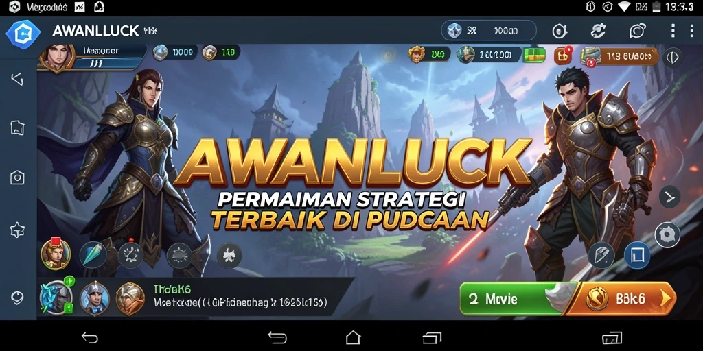 Tangkapan layar menunjukkan aksi seru gameplay AWANLUCK dengan strategi yang mendebarkan.