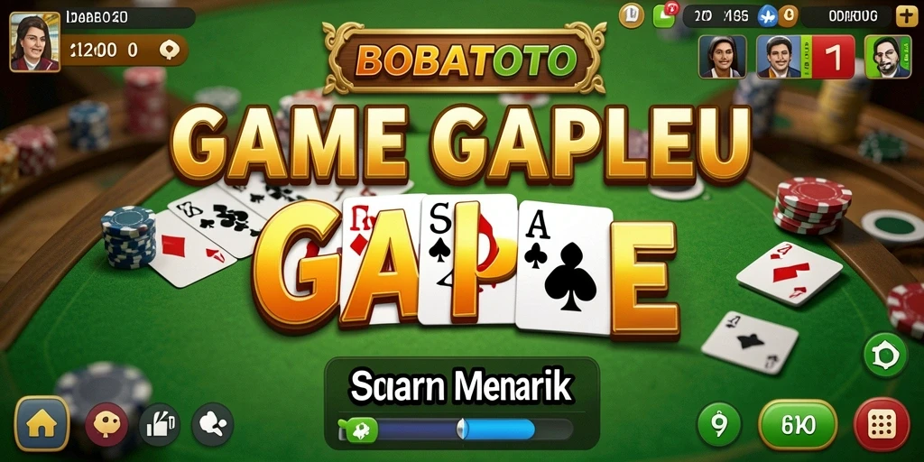 Screenshot gameplay seru BOBATOTO yang menunjukkan aksi Gaple.