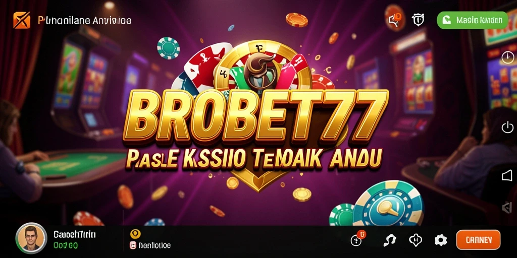 Tampilan mendebarkan dari gameplay Kasino BROBET77 yang interaktif.