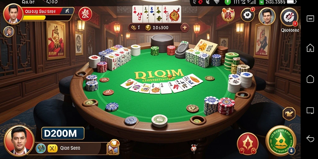 Gameplay seru D200M dengan suasana permainan QiuQiu.