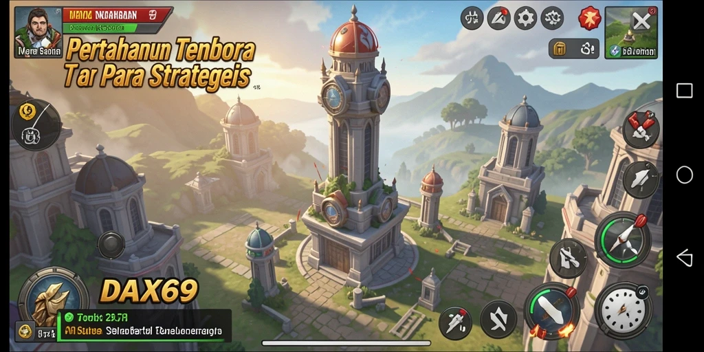 Tangkapan layar dari gameplay DAX69 yang intens dan mendebarkan.