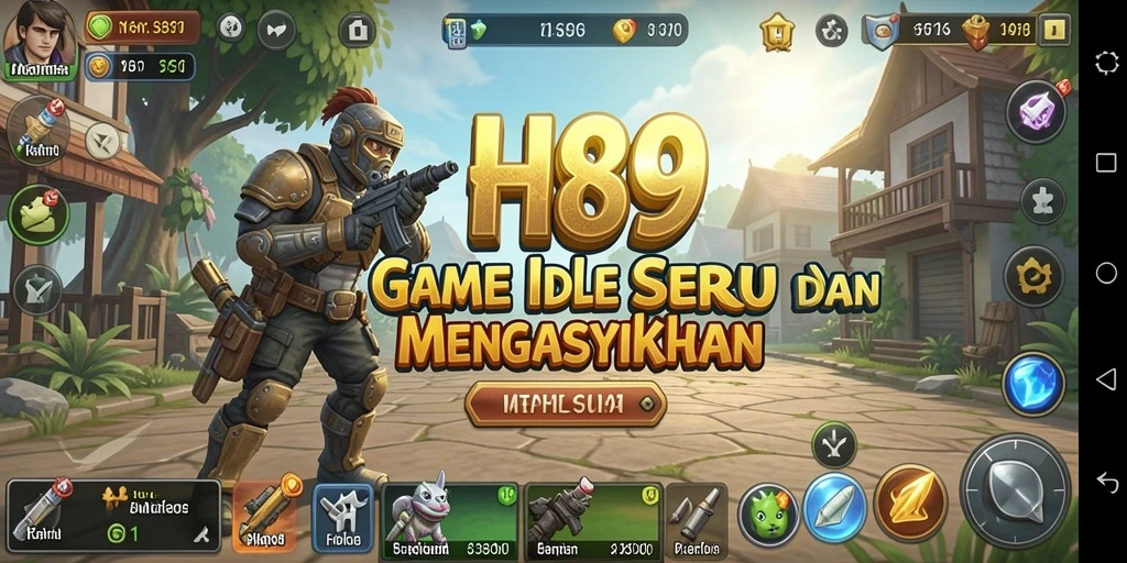 Screenshot H89 menunjukkan gameplay Idle yang menarik dan seru.