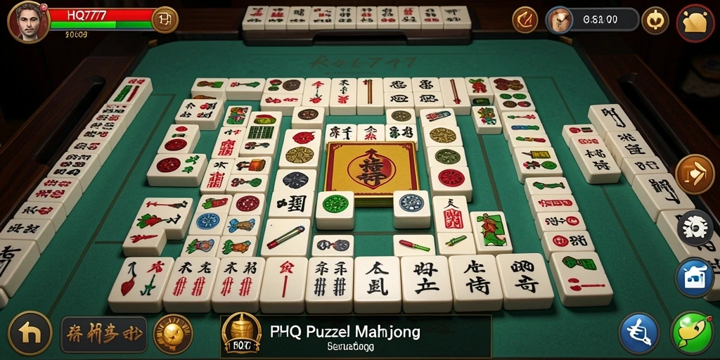 Screenshot menampilkan gameplay Mahjong yang seru dan menantang.