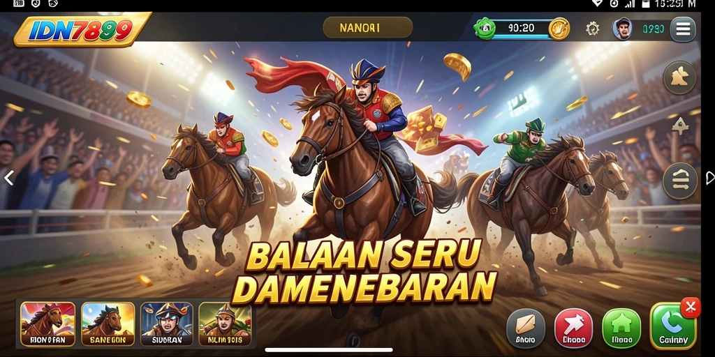 Screenshot gameplay IDN789 menampilkan aksi balapan yang mendebarkan.