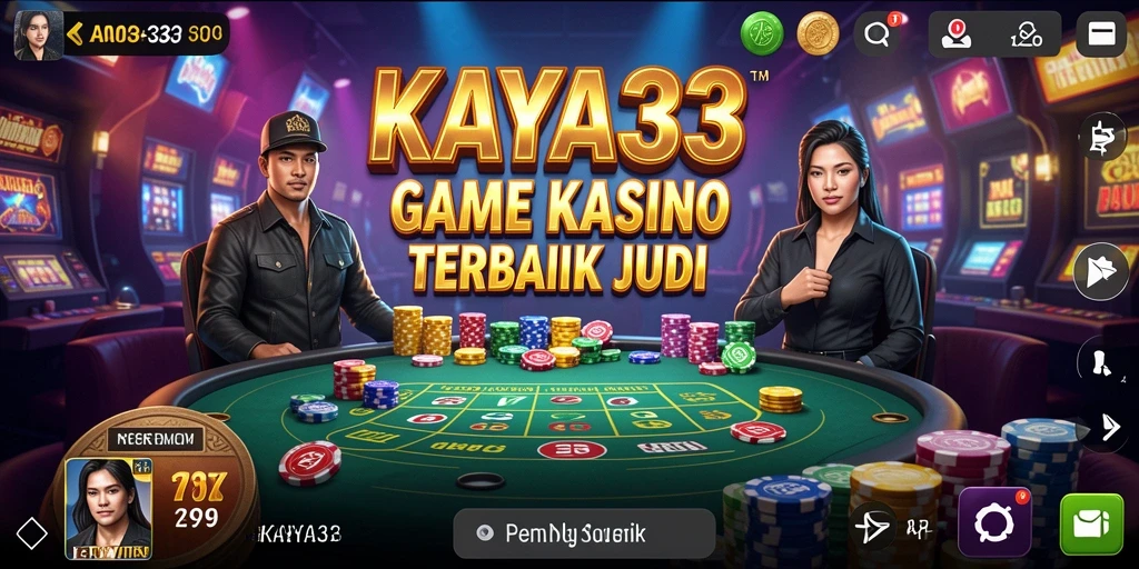 Screenshot KAYA33 menampilkan gameplay Kasino yang menarik dan interaktif.