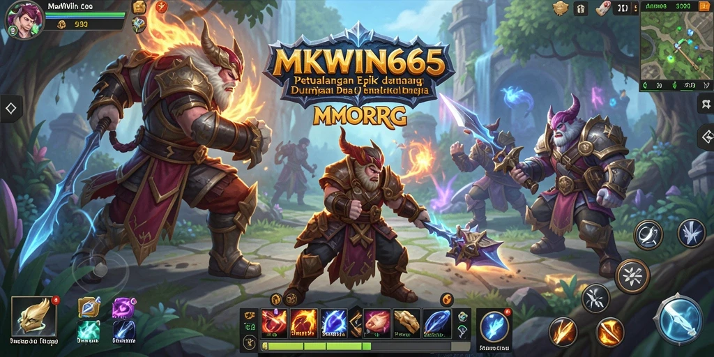 Screenshot gameplay menunjukkan pertempuran seru di dunia <strong>MKWIN666</strong>.