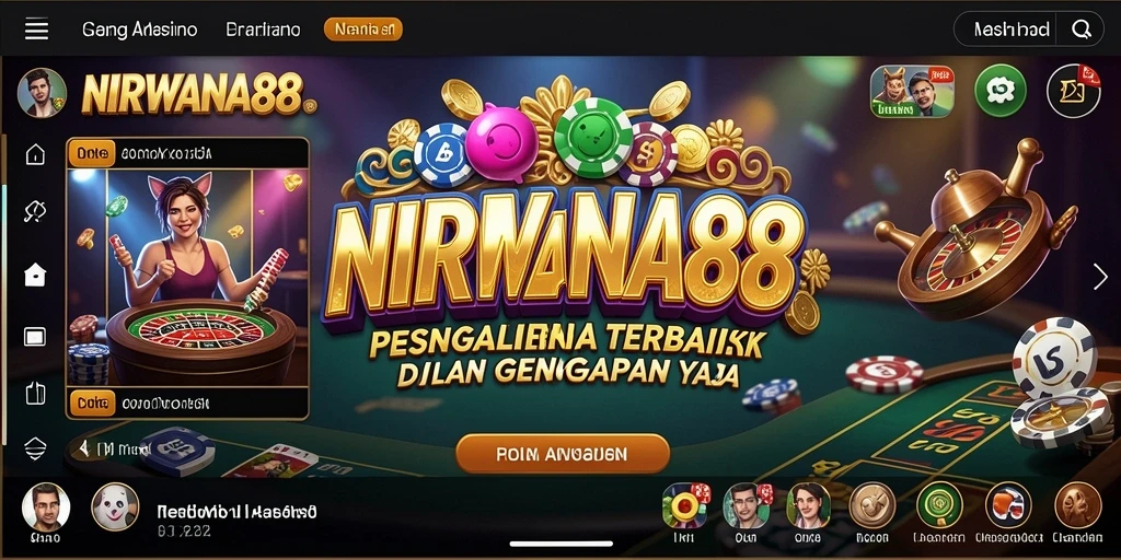 Screenshot gameplay NIRWANA88 menampilkan suasana kasino yang seru dan interaktif.