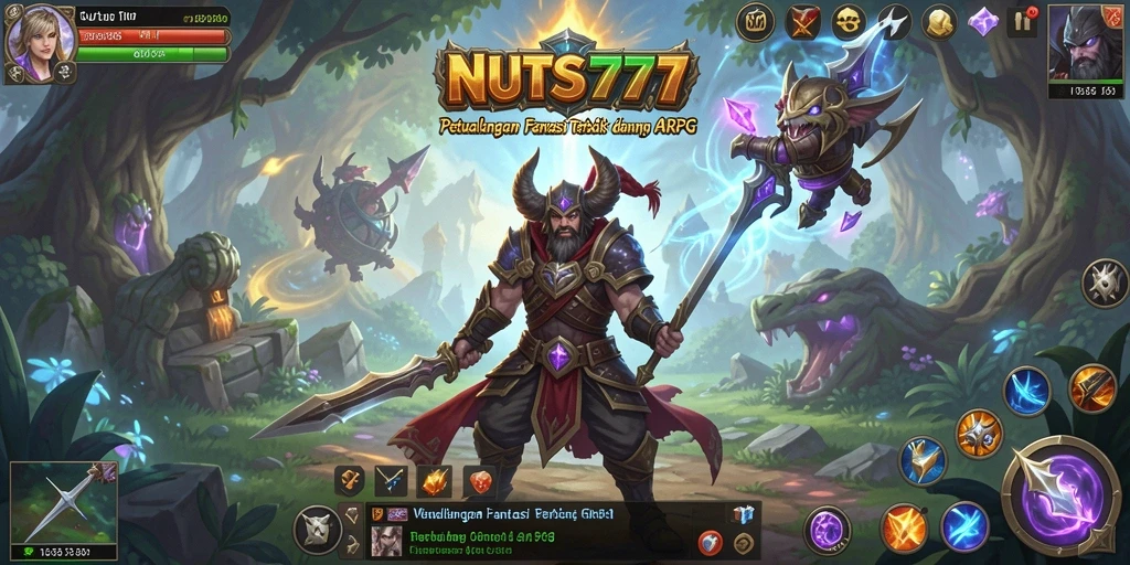 Tampilan gameplay seru dan mendebarkan di dunia fantasi NUTS777.
