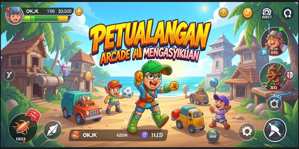 Gameplay seru dan penuh warna dari OKJK.