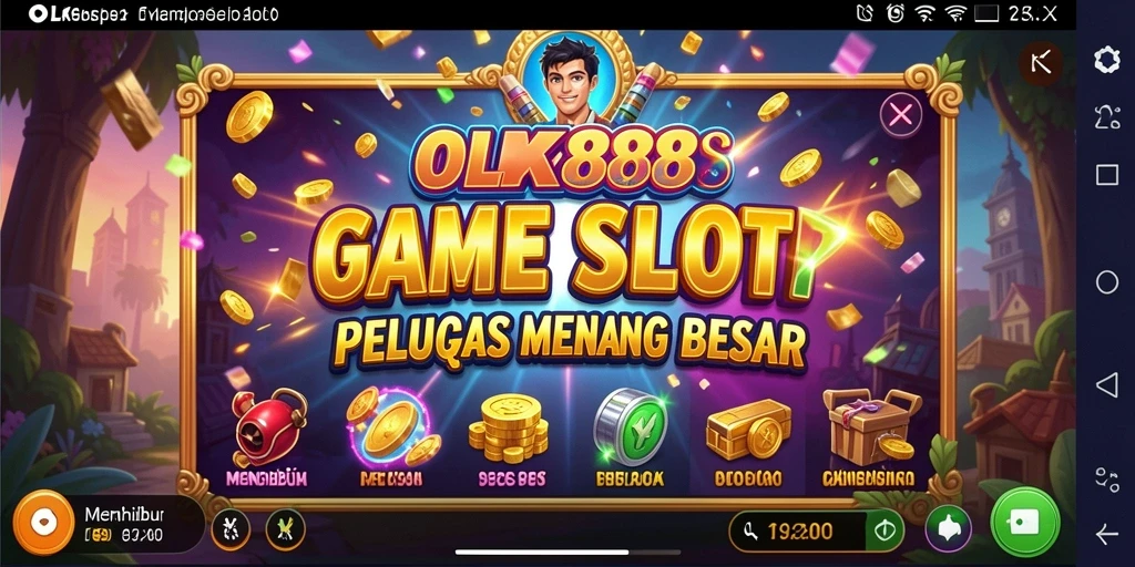 Tampilan gameplay OLX888 yang menarik dan penuh warna.