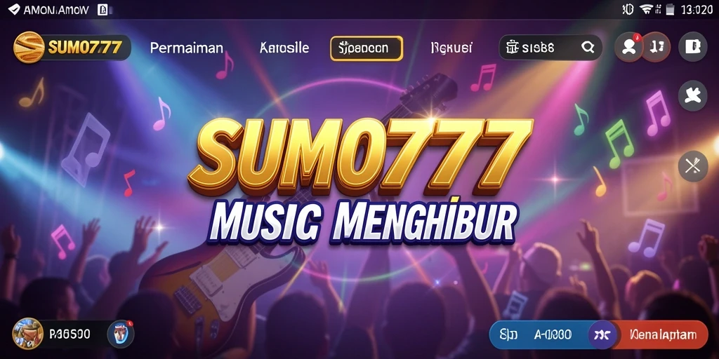 Tampilan menarik gameplay musik dalam SUMO777.
