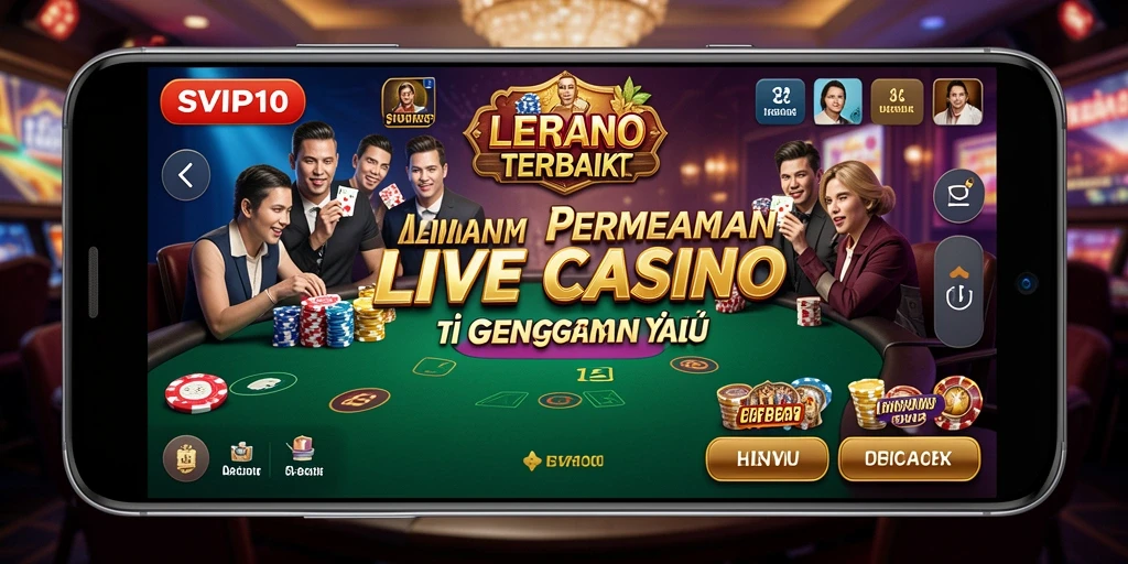 Tampilan gameplay Live Casino SVIP10 yang menarik dan interaktif.